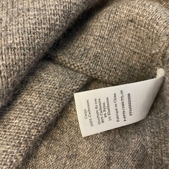 Everlane Mockneck Cashmere Sweater Sz Small - Picture 4 of 7
